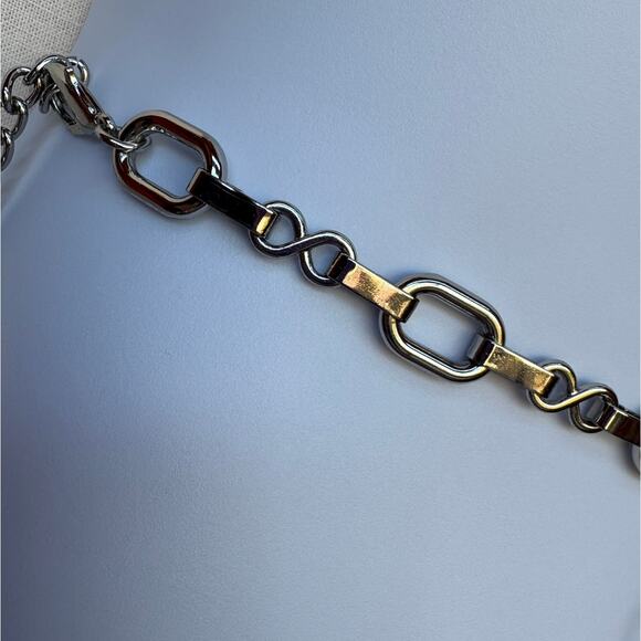 Silver Tone Adjustable Metal Chain Belt - Fits up to 40 inch Waist - Picture 10 of 10